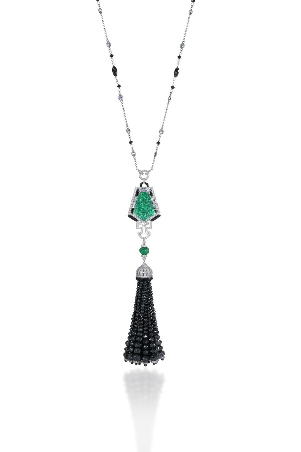 Zambian Zephyr Tassel Necklace