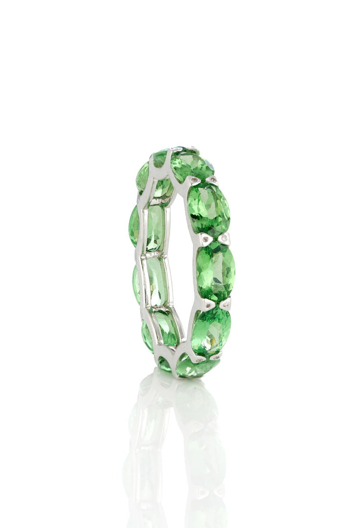 Tzavorites Eternity Band