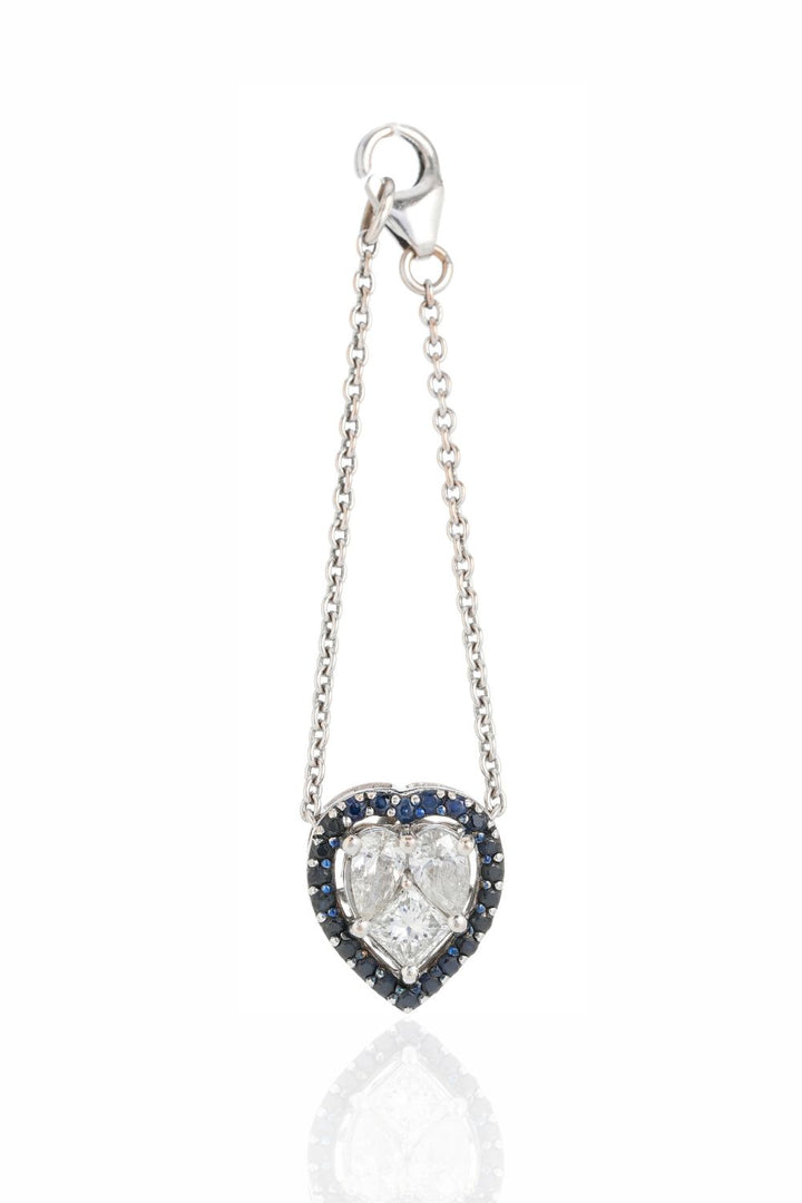 Hearts Forever-Blue Sapphires Charm