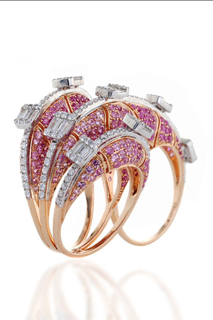 Rosa Sapphhires Twirl Ring