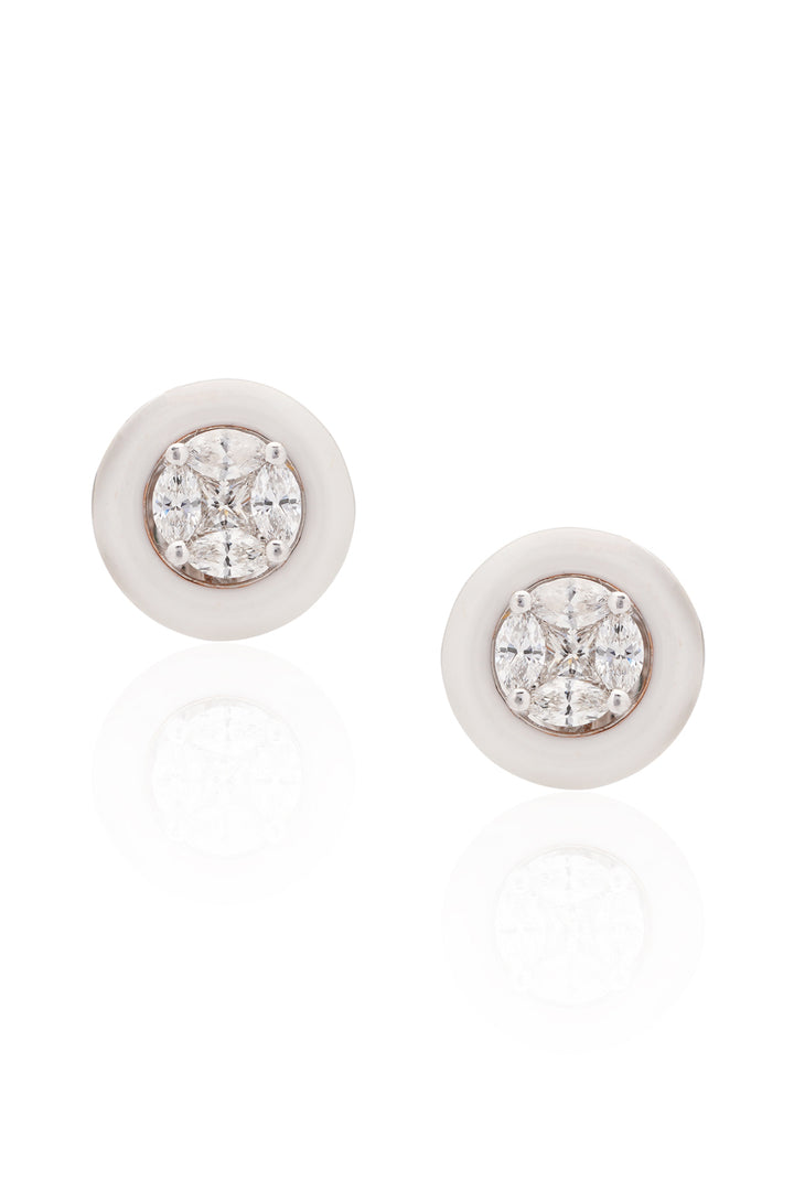 White Astor Studs