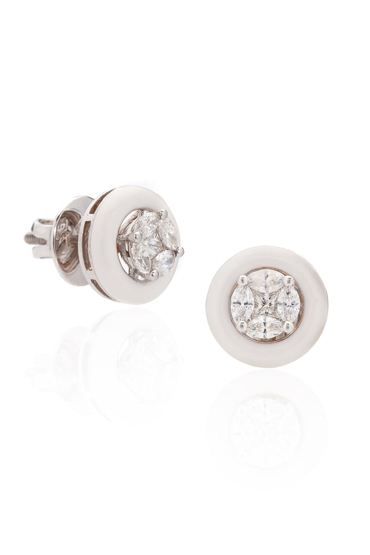 White Astor Studs