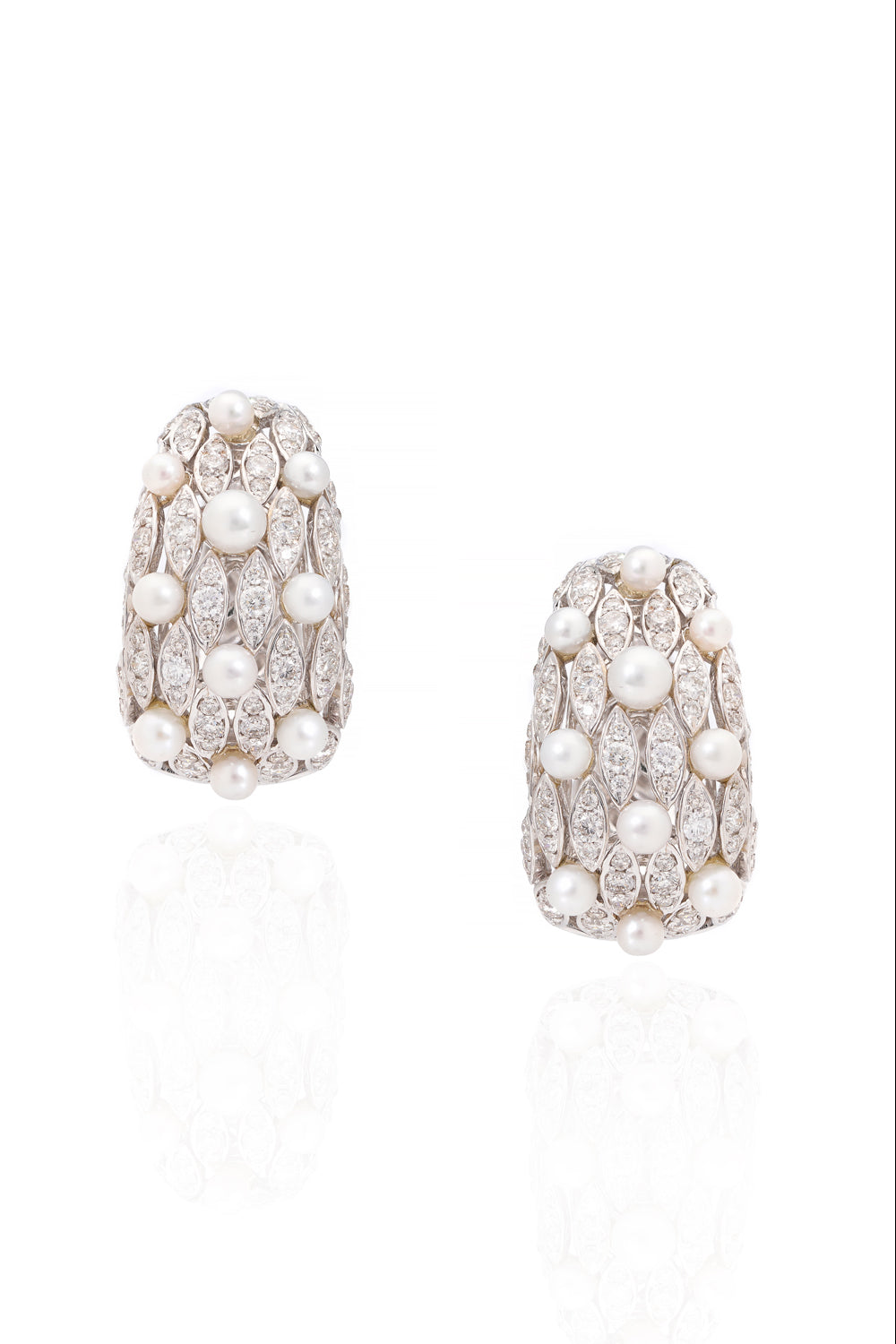 Tulle of Pearls Earrings