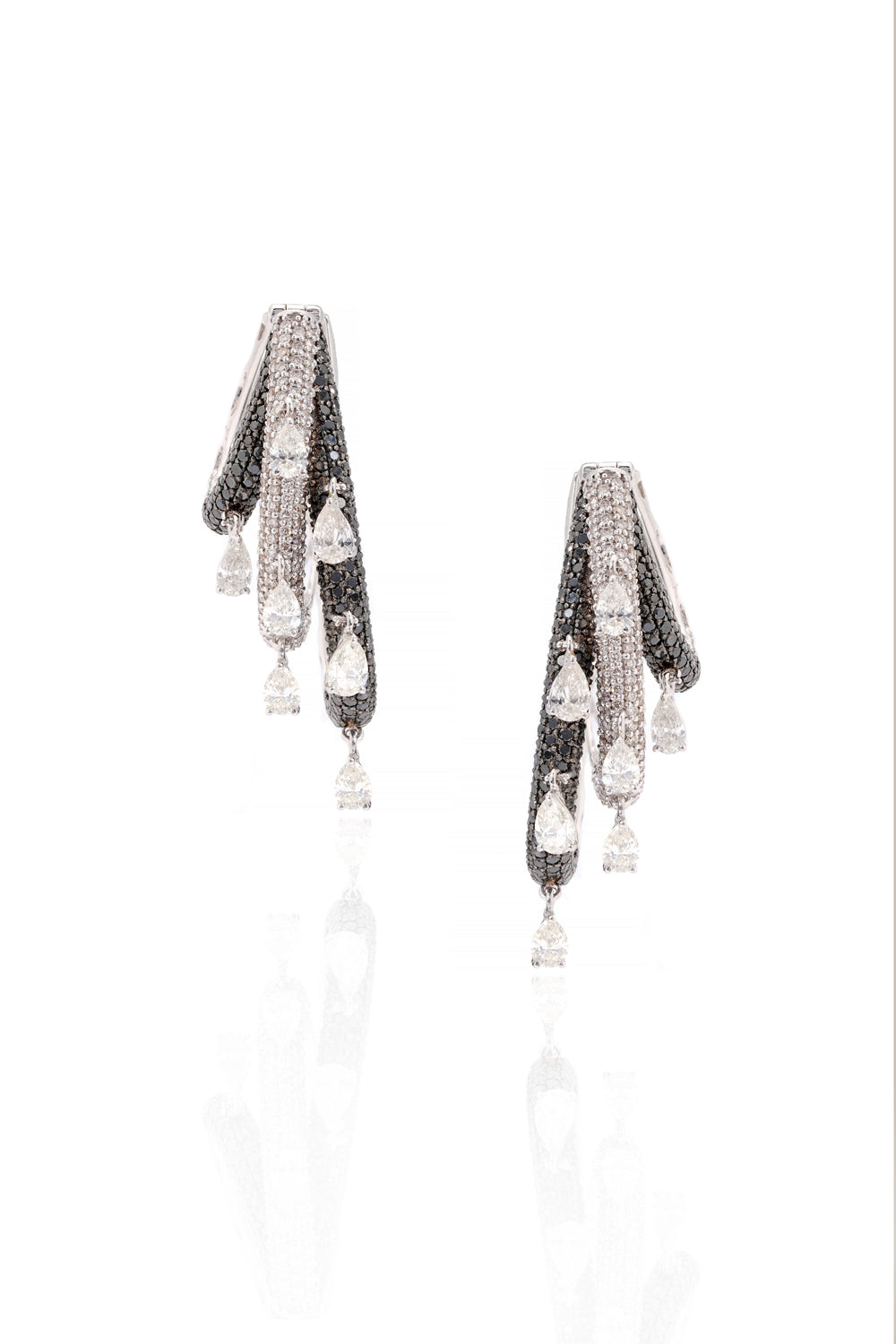 The Noir Cascade Earrings