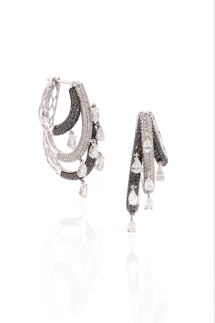 The Noir Cascade Earrings