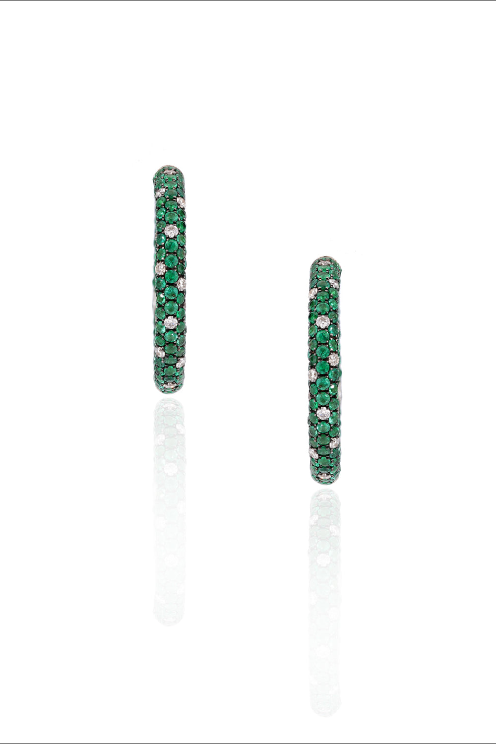 Emerald Starlight Hoops