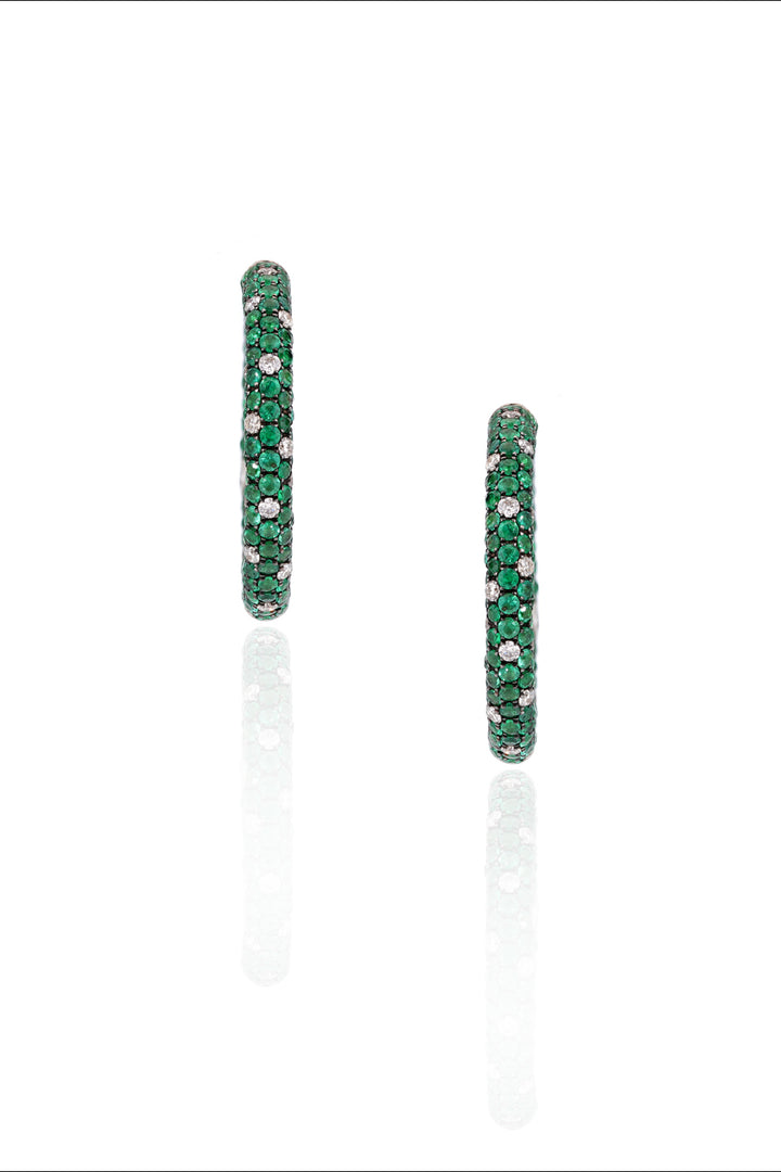 Emerald Starlight Hoops