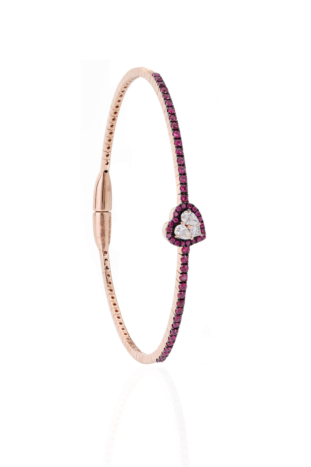 Ruby Hearts Forever Bracelet