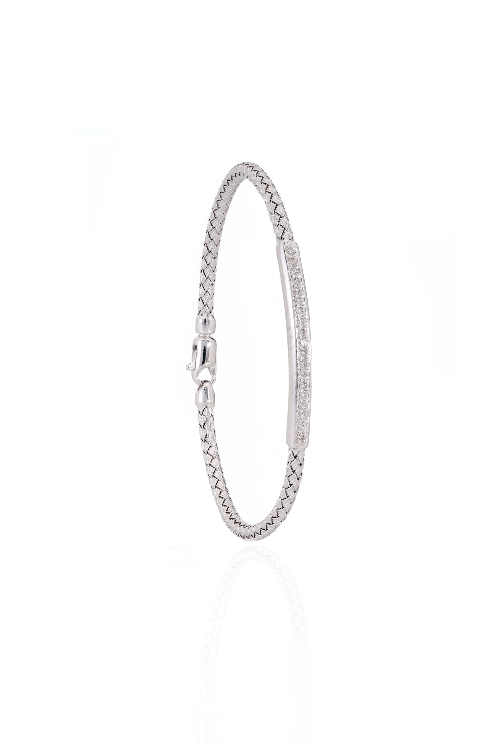 Whisper of Light Bangle- Silver