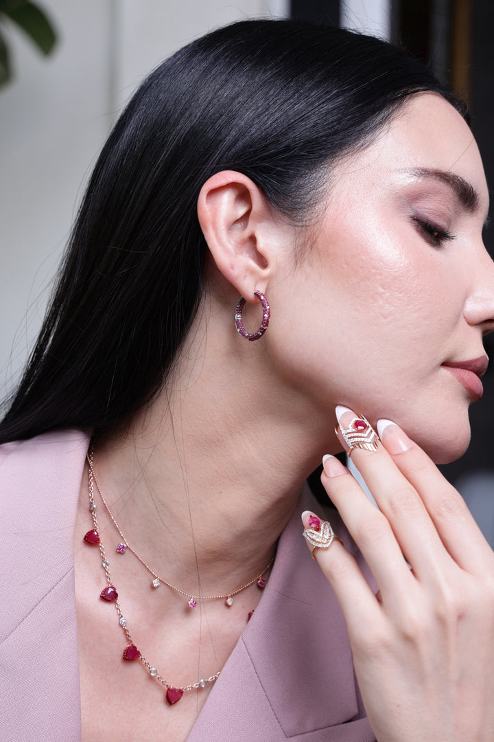 Scarlet Starlight Hoops